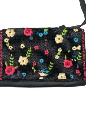 Mary Frances Buds Forever Belt Bag Beaded Embroidered Floral Purse